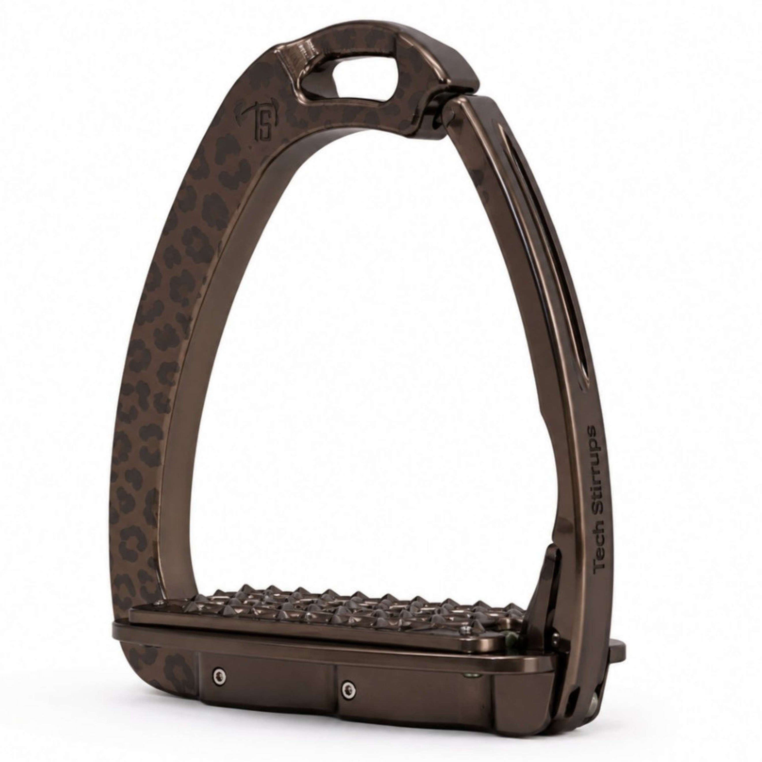 Tech Stirrups Étriers Venice Sloped EVO Leopard Brown
