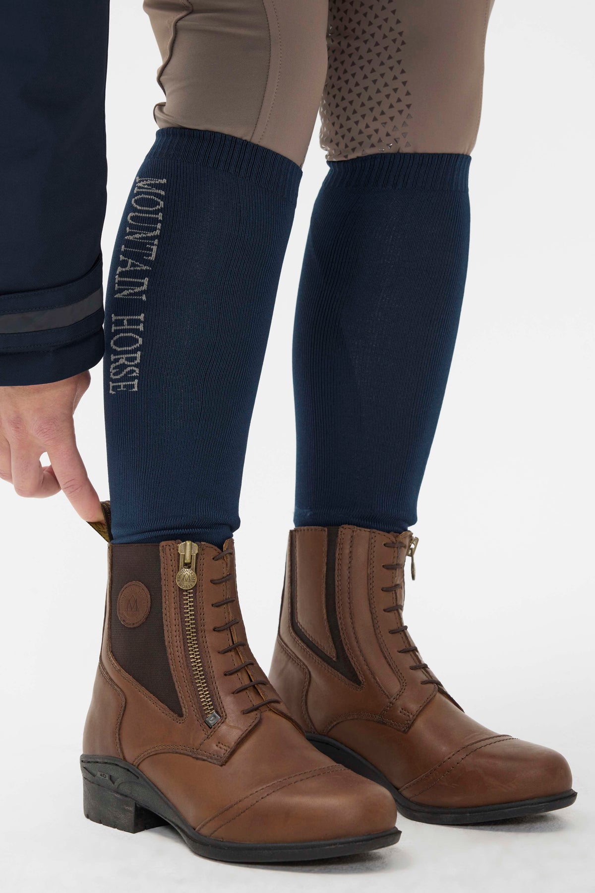 Mountain Horse Jodhpurs Valkyria Side Zip PA Marron