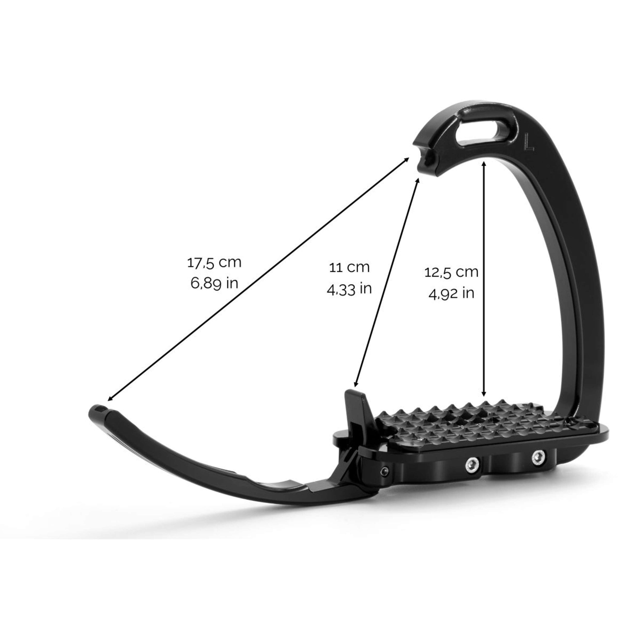 Tech Stirrups Étriers Venice Sloped Dressage Noir/Noir Tech Stirrups Étriers Venice Sloped Dressage Noir/Noir