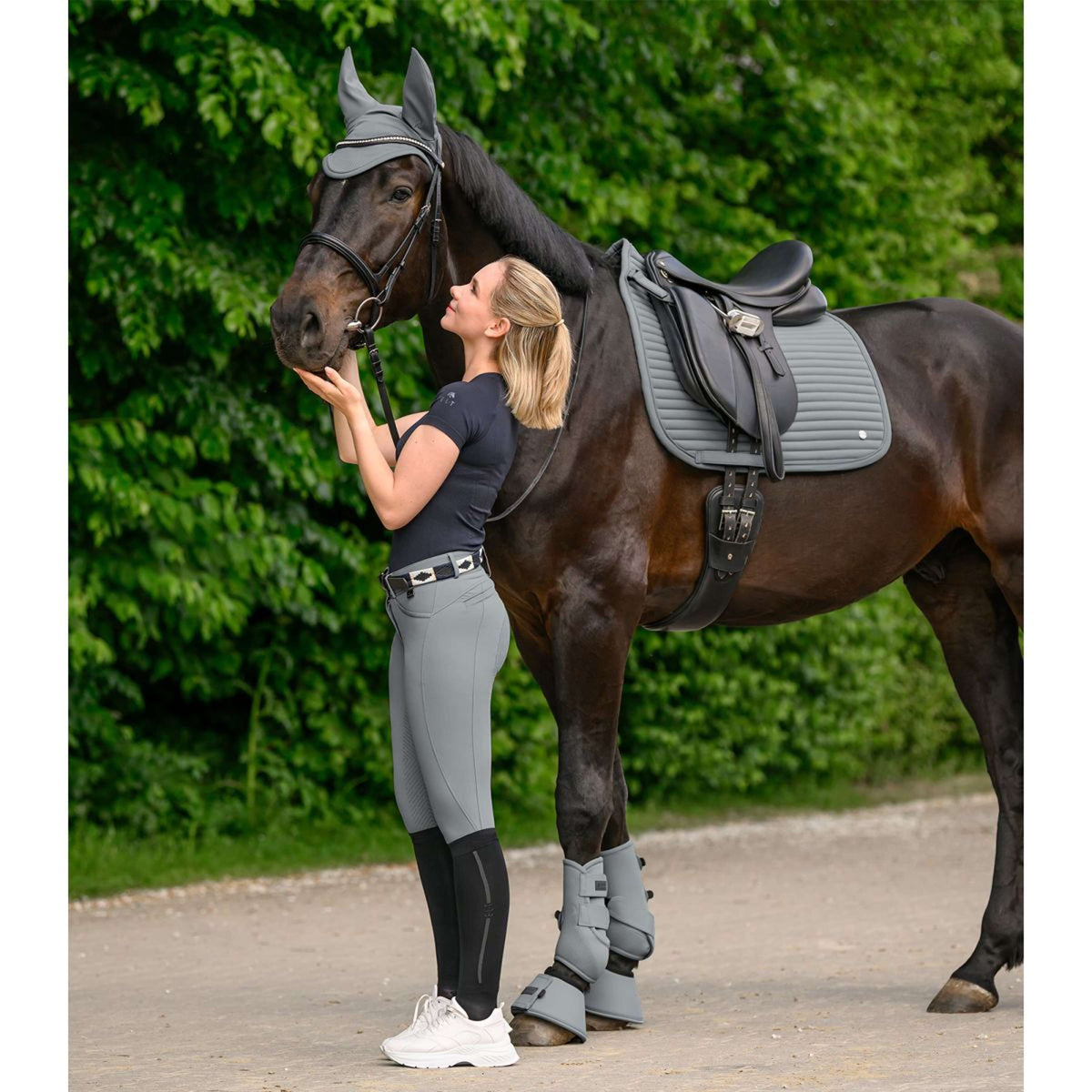 Waldhausen Tapis de Selle Trinidad Dressage Chrome Grey