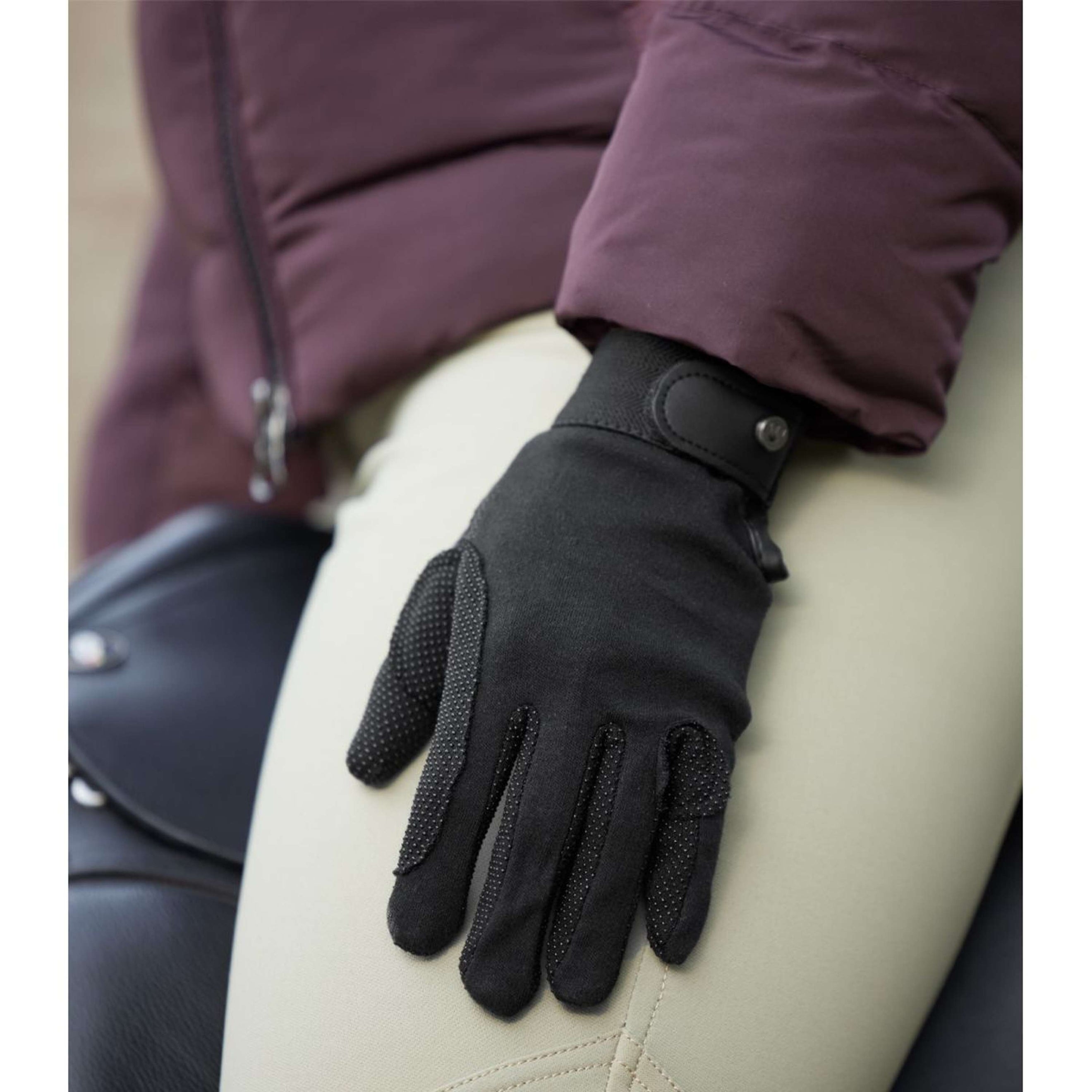 ELT Gants d'Équitation Picot Winter Noir ELT Gants d'Équitation Picot Winter Noir