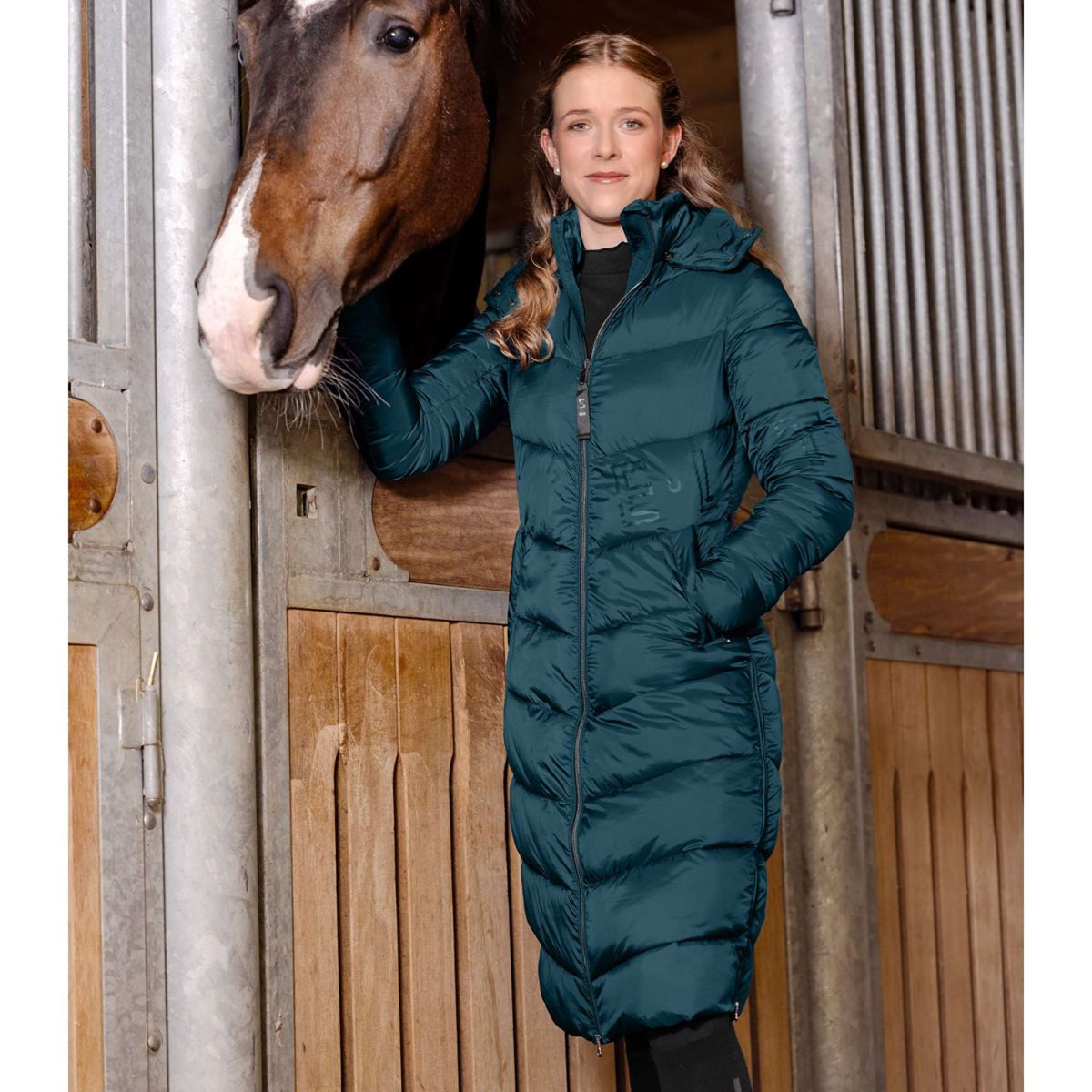 ELT Veste Longue Oslo Petrol Blue