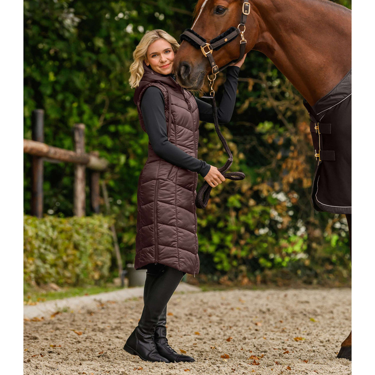 ELT Gilet Sans Manches Long Ostende Mahogany