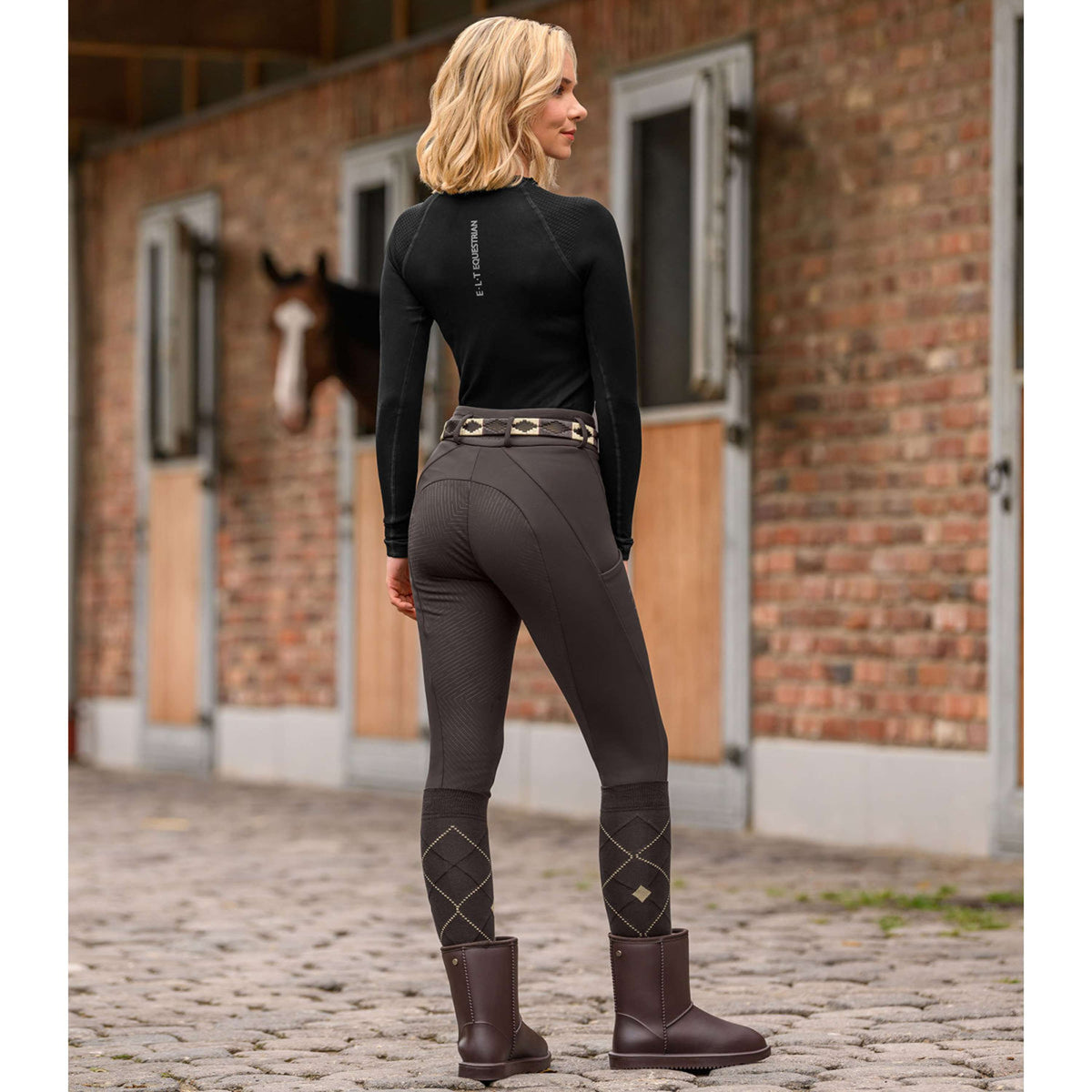 ELT Leggings d'équitation Thermo Rena Espresso