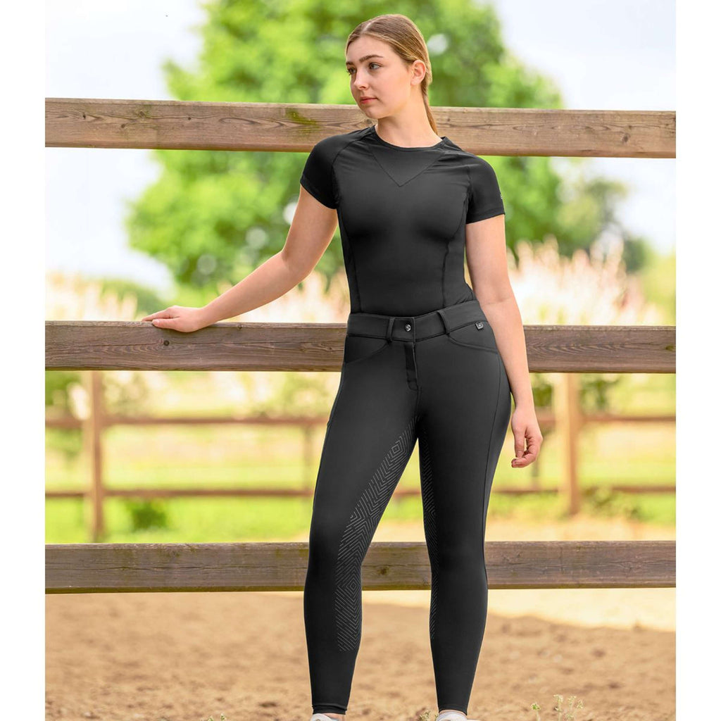 ELT Pantalon d'Équitation Comfort Ride silicone Noir
