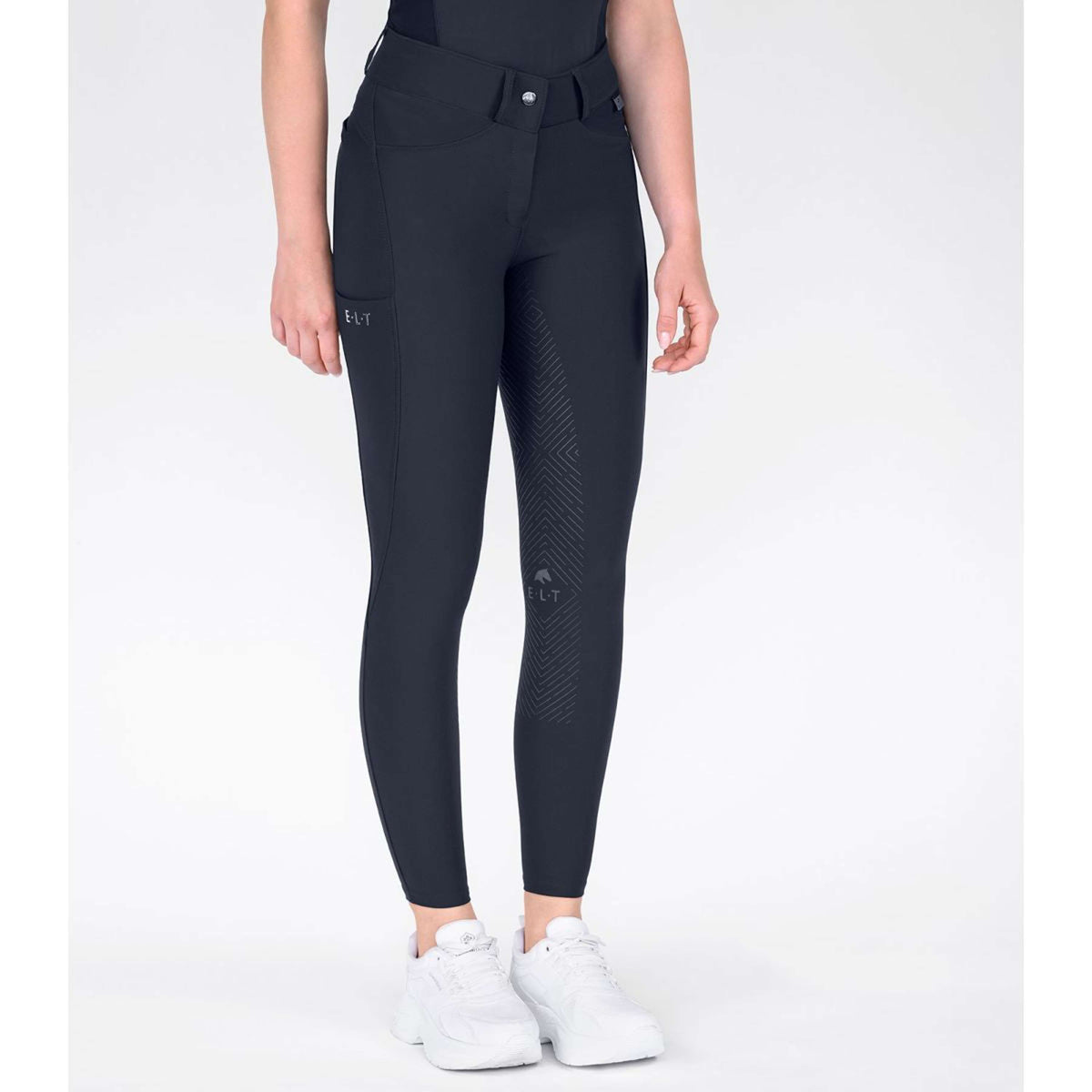 ELT Pantalon d'Équitation Comfort Ride silicone Bleu profond