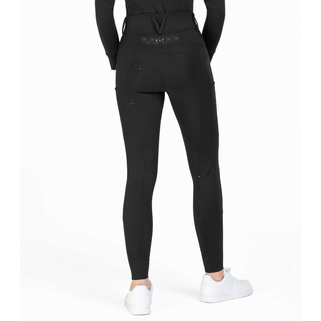 ELT Pantalon d'Équitation Reflective Full Grip Noir