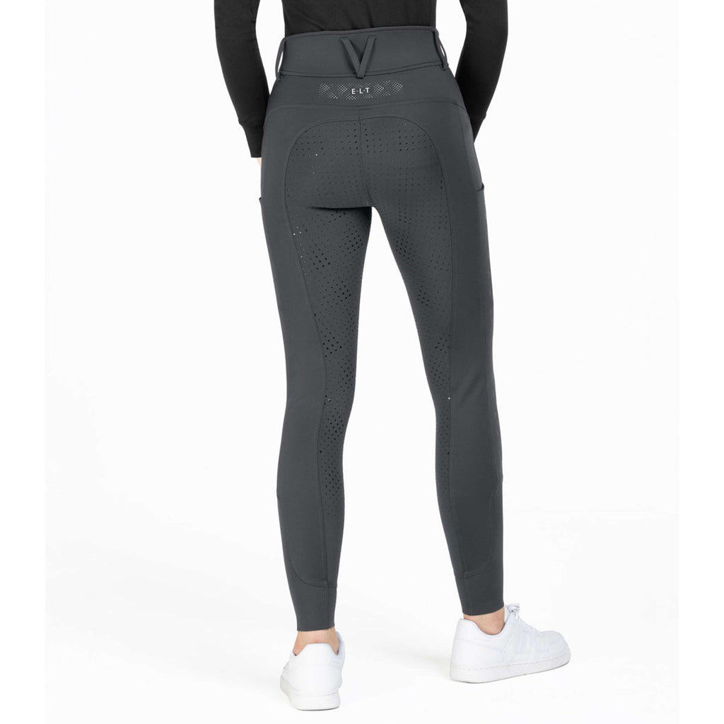 ELT Pantalon d'Équitation Reflective Full Grip Asphalte
