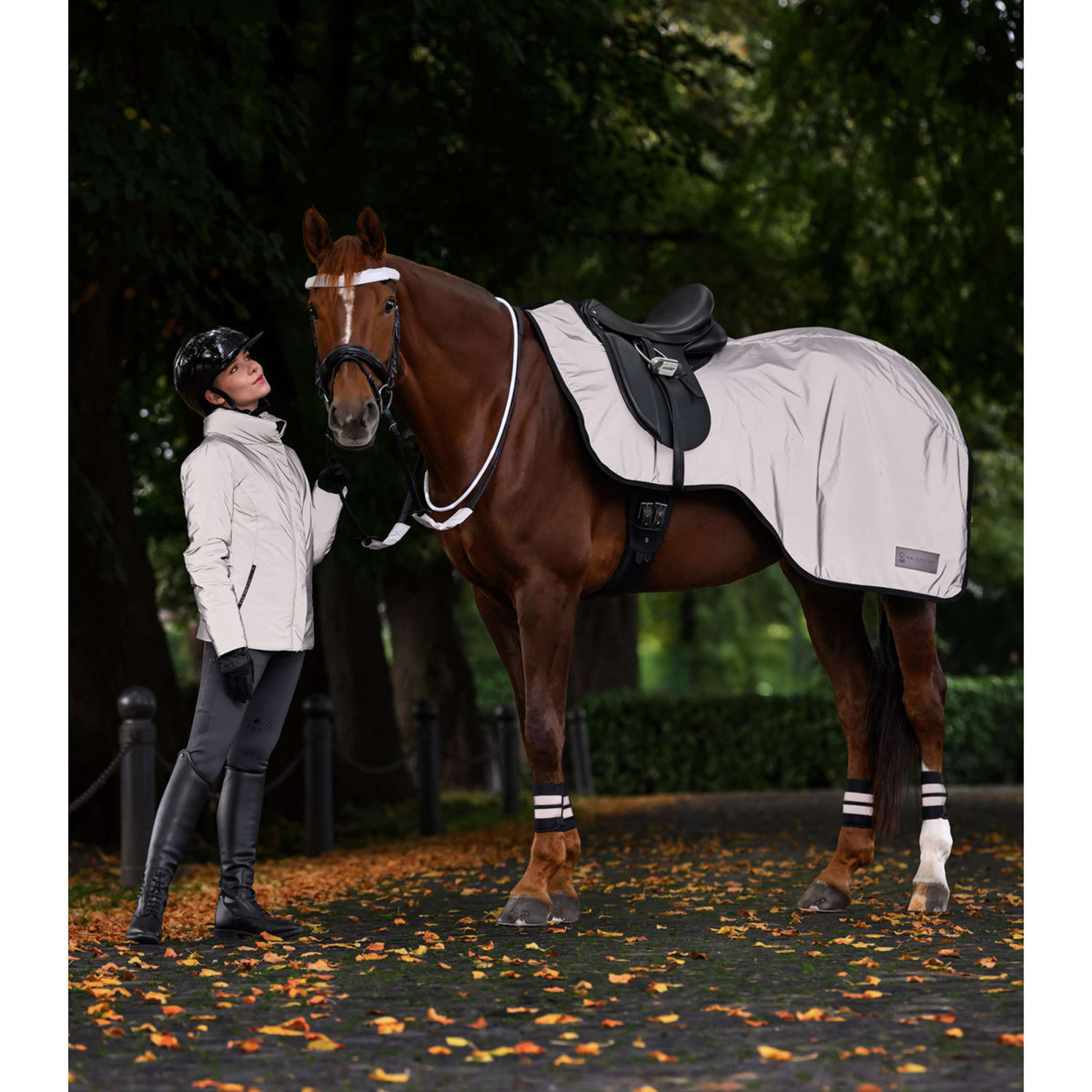 ELT Pantalon d'Équitation Reflective Full Grip Asphalte