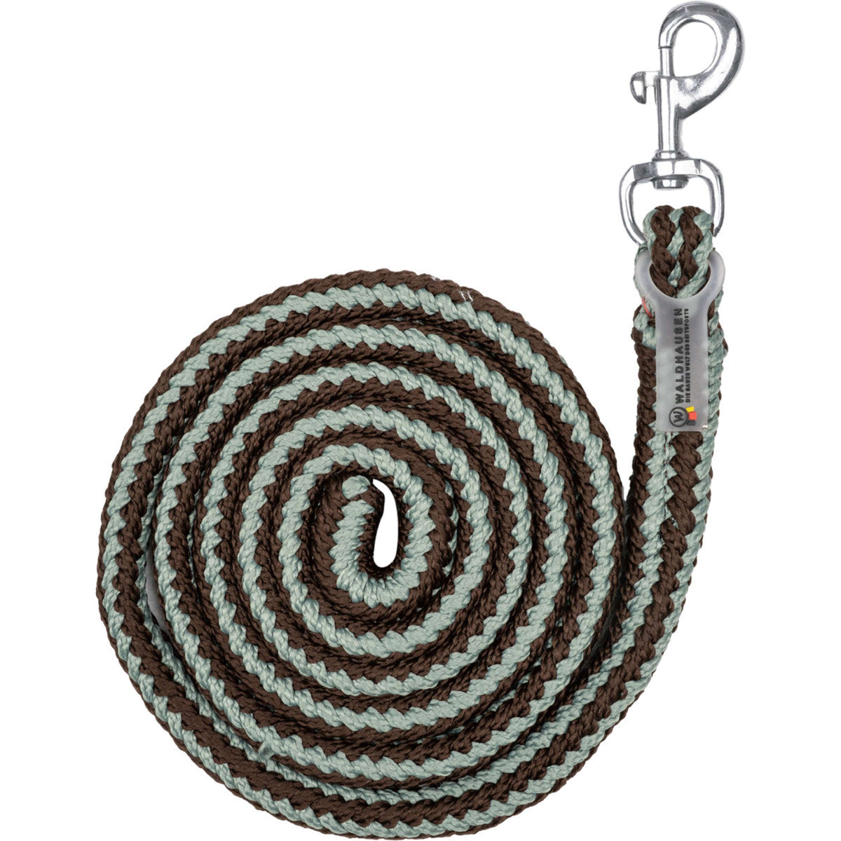 Waldhausen Corde pour Licol Plus avec Mousqueton Espresso/Sage