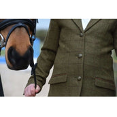 Dublin Petite Veste de Concours Albany Tweed Suede Collar Tailored Kids Marron Vert