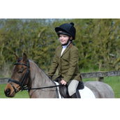 Dublin Petite Veste de Concours Albany Tweed Suede Collar Tailored Kids Marron Vert