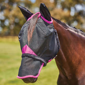 WeatherBeeta Masque Anti-Mouches ComFiTec Deluxe Durable Mesh avec Oreilles et Nez Noir/Violet