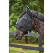 WeatherBeeta Masque Anti-Mouches ComFiTec Double Dart Deluxe avec Oreilles Noir