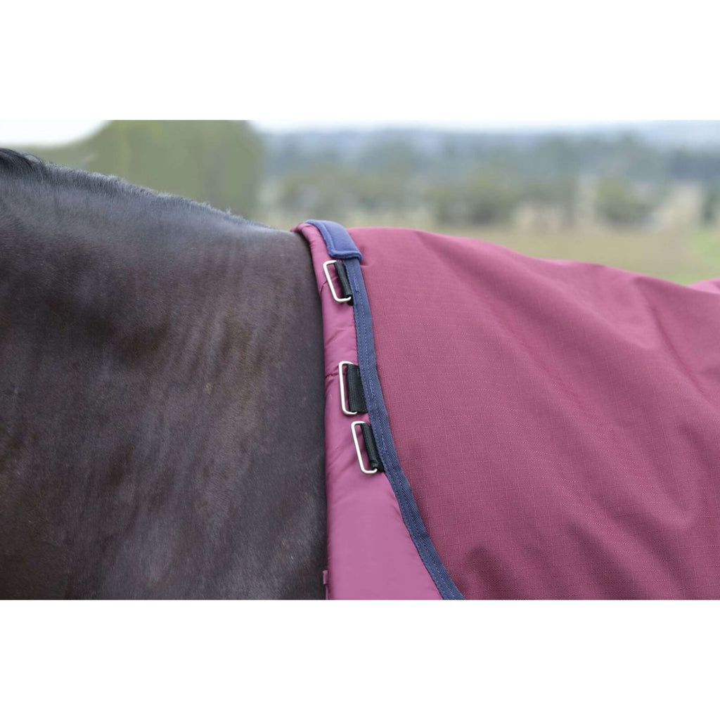 WeatherBeeta ComFiTec Essential Turnout Detach-A-Neck 220g Bourgogne/Marine