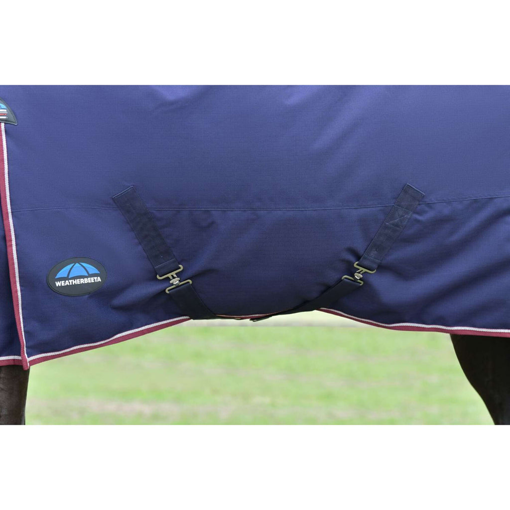 WeatherBeeta ComFiTec Essential Turnout Detach-A-Neck 220g Marine/Bordeaux