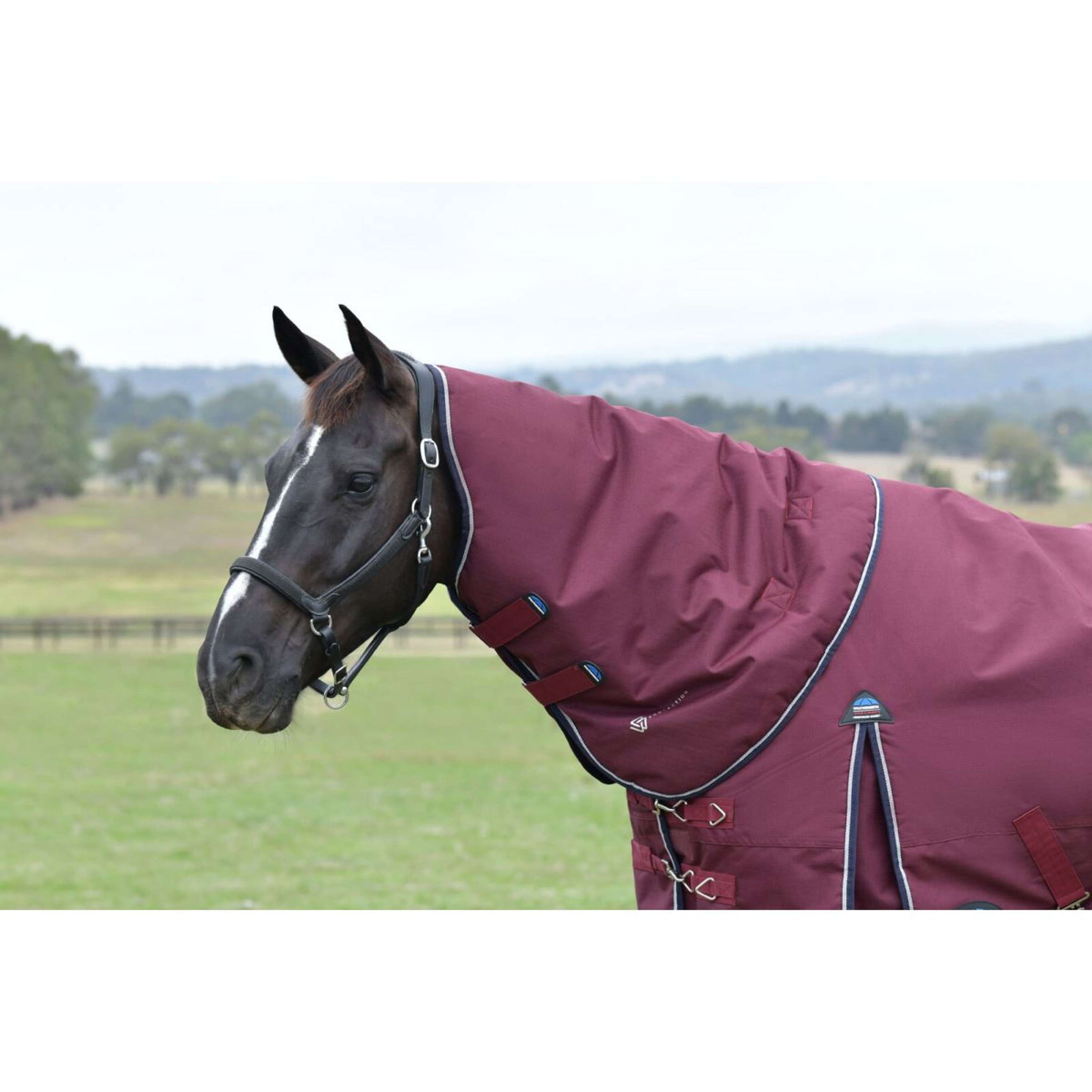 WeatherBeeta Couvre-Cou ComFiTec Essential Turnout 0g Bourgogne/Marine WeatherBeeta Couvre-Cou ComFiTec Essential Turnout 0g Bourgogne/Marine
