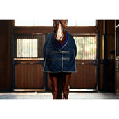 WeatherBeeta Couverture d'Écurie ComFiTec 100D Diamond Quilt Detach-A-Neck 220g Navy/Charcoal