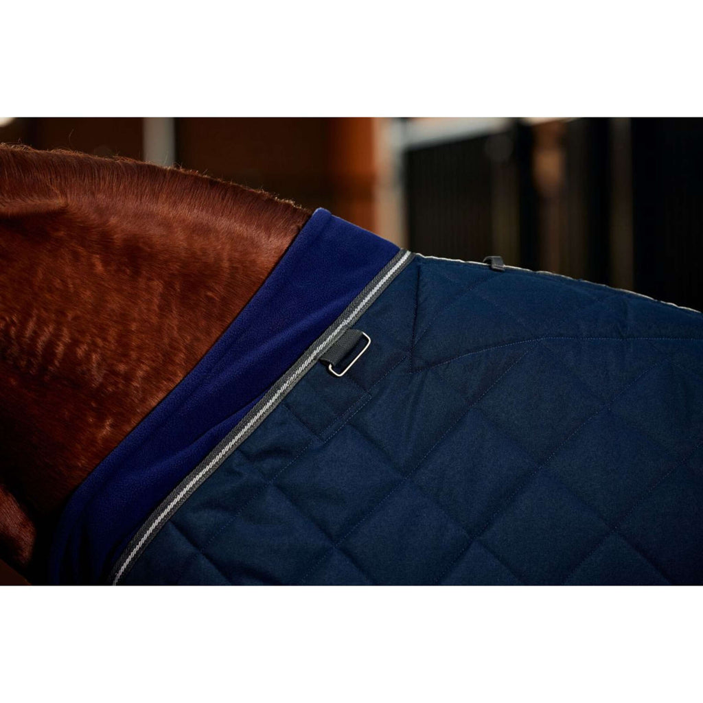 WeatherBeeta Couverture d'Écurie ComFiTec 100D Diamond Quilt Detach-A-Neck 220g Navy/Charcoal