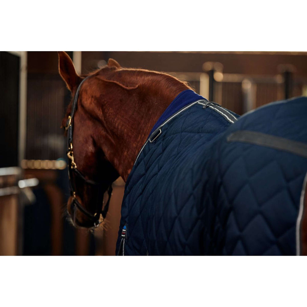 WeatherBeeta Couverture d'Écurie ComFiTec 100D Diamond Quilt Detach-A-Neck 220g Navy/Charcoal