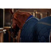 WeatherBeeta Couverture d'Écurie ComFiTec 100D Diamond Quilt Detach-A-Neck 220g Navy/Charcoal