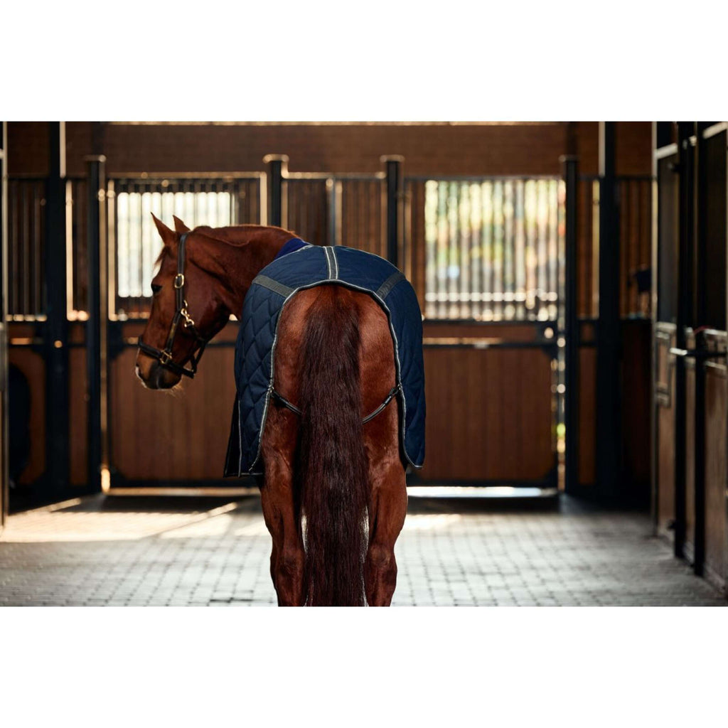 WeatherBeeta Couverture d'Écurie ComFiTec 100D Diamond Quilt Detach-A-Neck 220g Navy/Charcoal