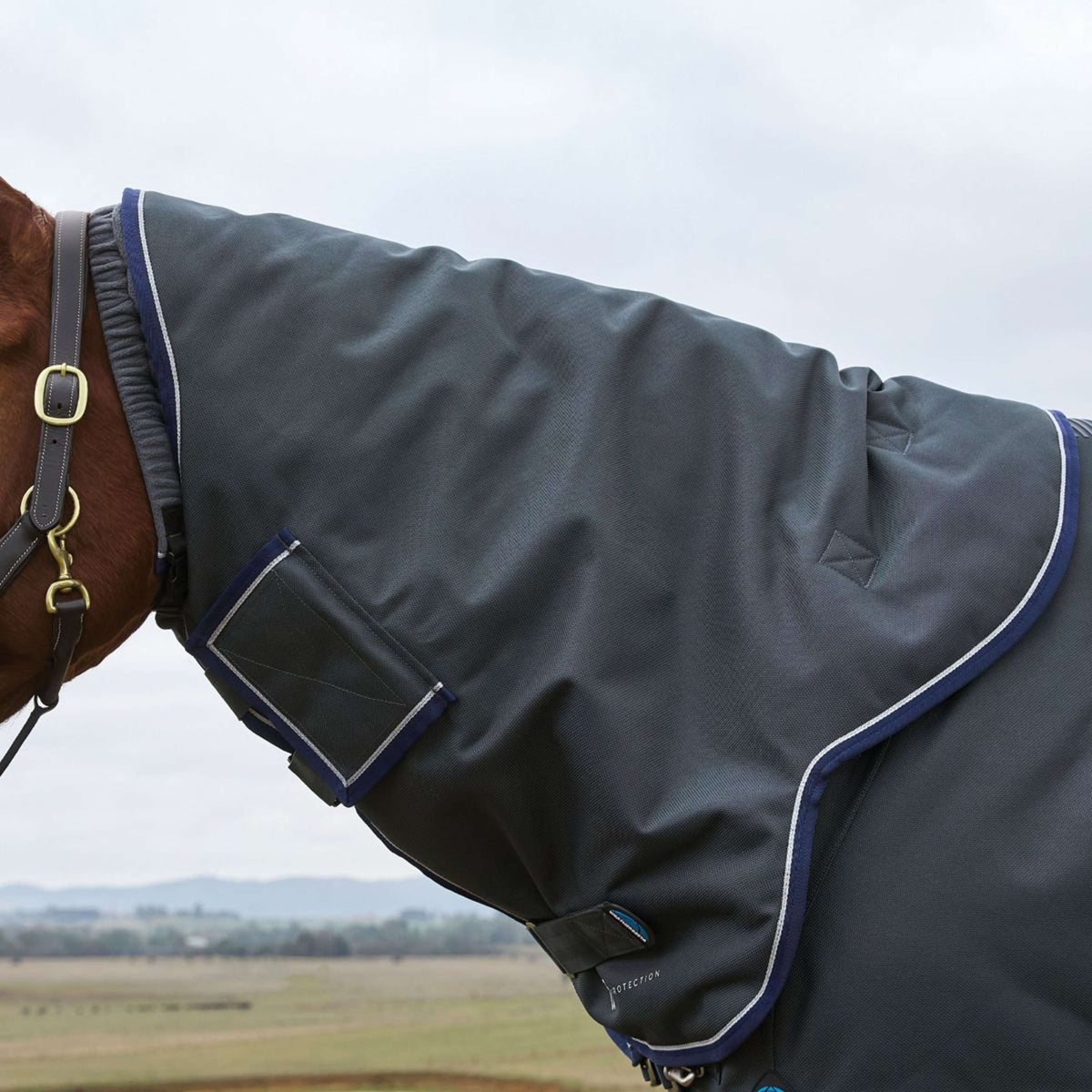 WeatherBeeta ComFiTec Ultra Turnout Neck Cover 220g Charbon