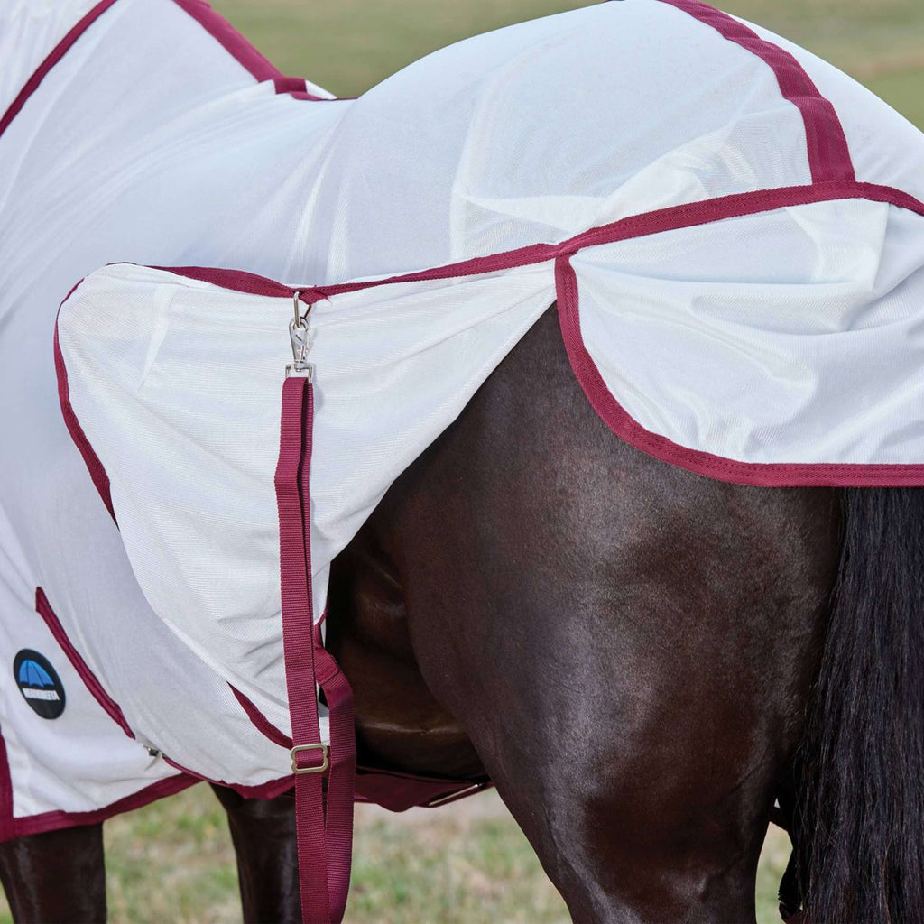 WeatherBeeta Couverture Anti-Mouches ComFiTec Essential Combo Blanc/Bordeaux