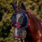 WeatherBeeta Masque Anti-Mouches ComFiTec Fine avec Oreilles et Nez Black/Burgundy