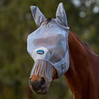 WeatherBeeta Masque Anti-Mouches ComFiTec Fine avec Oreilles et Franges Gris