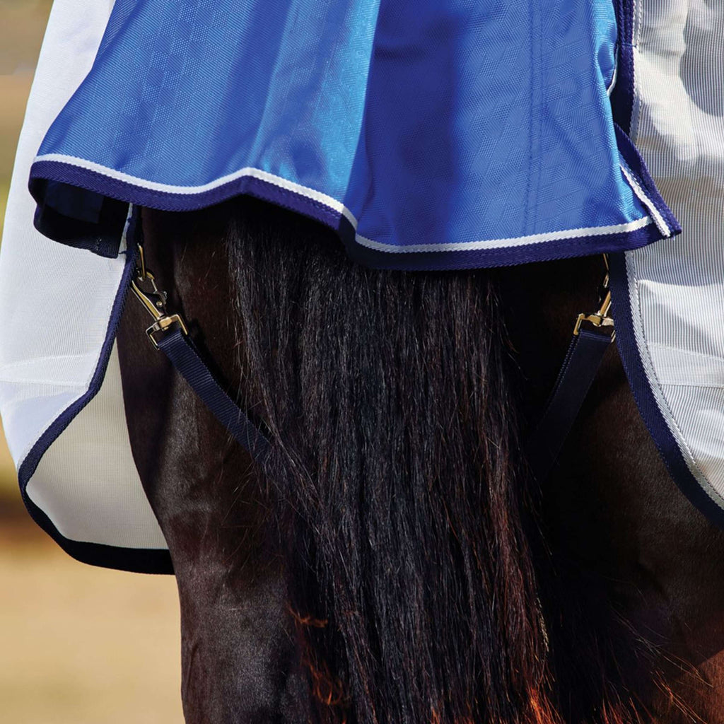 WeatherBeeta ComFiTec Duo Shield Deatch-A-Neck Bleu/Argent/Navy